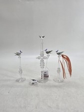 Glass Birds Stemmed Figurines