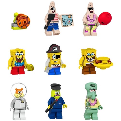 Spongebob 9pcs mini figures - 9pcs,