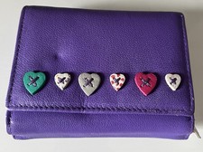 Purple Mala Leather Purse With