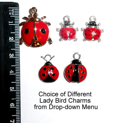 Lady bird bug enamel - bird,