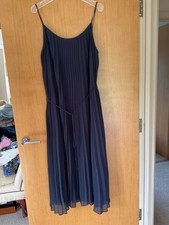 H&M Navy Blue Pleated