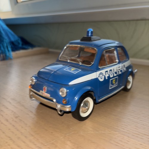 Burago fiat 500 police polizia - fiat,