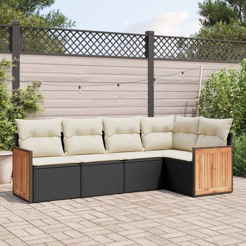 Garden sofa set - garden, black,