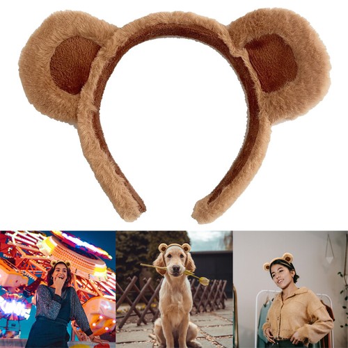 Brown bear ears headband - ears,