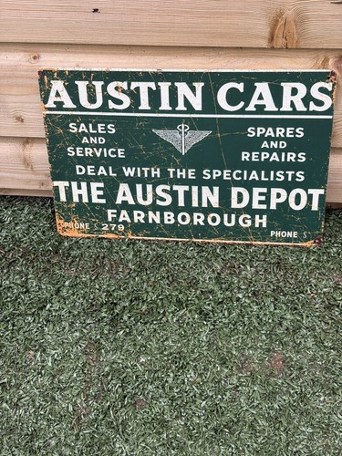 Austin cars depot steel sign - austin,