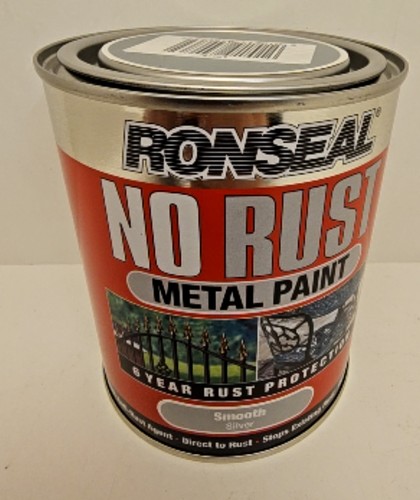 Ronseal silver metal paint - silver,