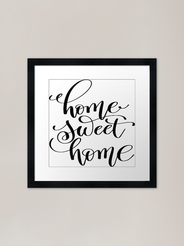 Home sweet framed art - home,