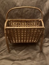vintage wooden magazine rack