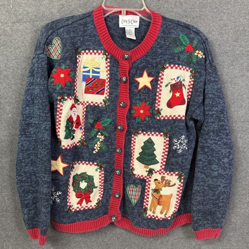Vintage christmas cardigan - christmas,
