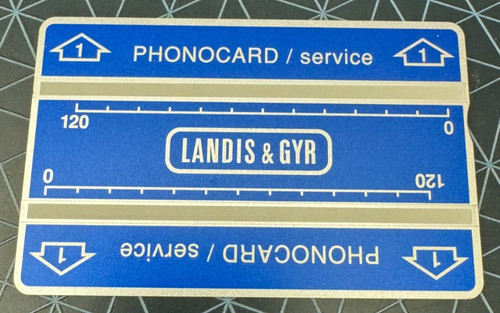 Landis gyr service phonocard - landis, &