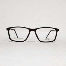 MODO GAMMA Unisex Ultra-Light 3D LAB Titanium Square Glasses in Brown | 52mm