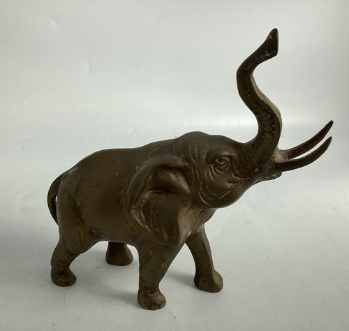 Brass elephant ornament - elephant,