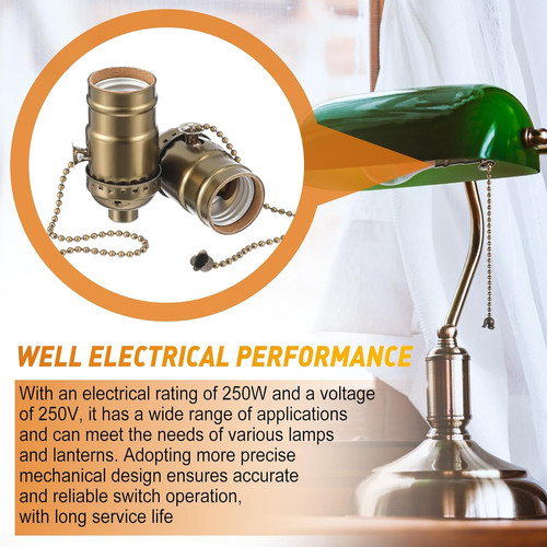 Pcs pull chain lamp - 4, socket