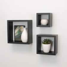 3 Piece Floating Cube Shelves