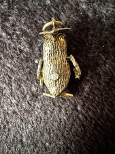  1970s Solid Silver Charm of a Clever Owl passing out of University Heavy Piece