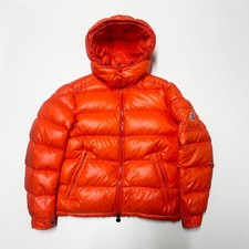 100% AUTHENTIC MONCLER MAYA SIZE 2 M MEDIUM ORANGE MENS JACKET MENS PUFFER DOWN