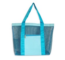 Blue Beach Bag Summer Tote Swimming Bag Blue Bag Sand Bag Large Family Travel