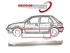 Ford Fiesta 1989 - 2002 Left Hand/Passenger Side Full Sill Repair Panel 3 Door 