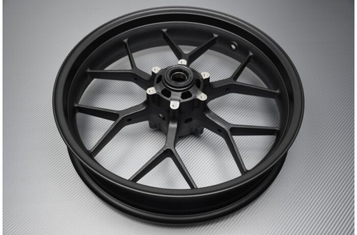 Black front wheel - front,