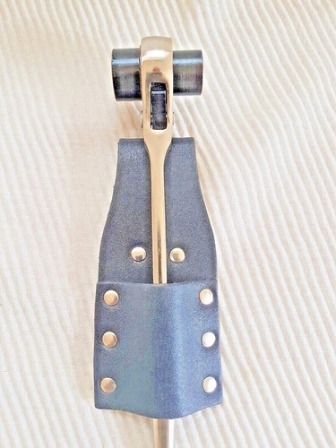 Leather black frog - leather,