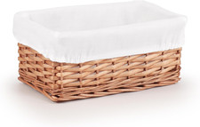 Woodluv Brown Wicker Storage