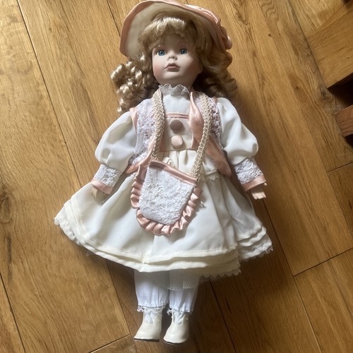 Vintage porcelain doll - porcelain,