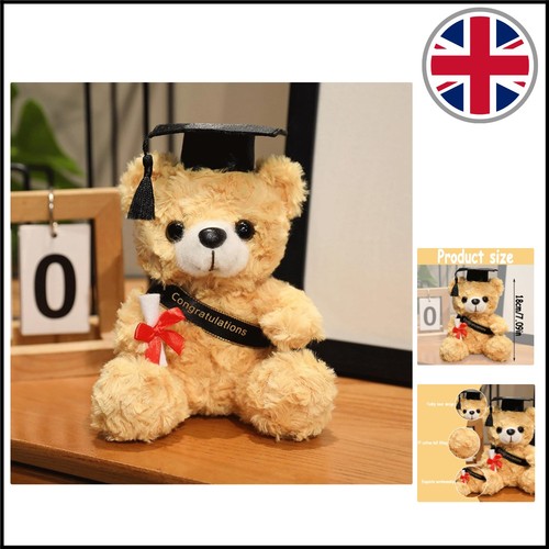 Light brown graduation bear - light,