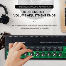10-Channel Mixer Stereo Mono