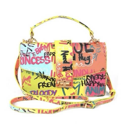 Graffiti fashion clutch purse - fashion,
