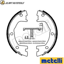 Brake shoe set parking brake 53-0097 for Iveco Daily/Bus/II/Van/VI/III 3.0L