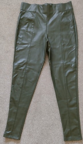 Faux leather green - m&s,