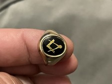 9ct Gold Masonic Swivel Style