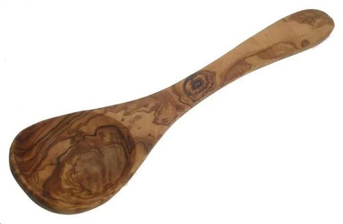 Olive wood cooking spoon - olive,