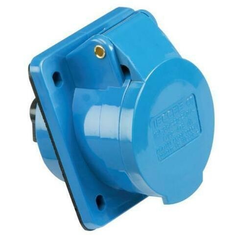 Panel mounted socket angled - mounted,