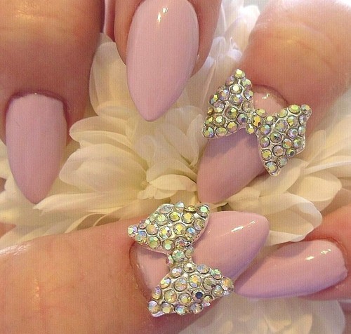 Nail art silver sparkly - nail,