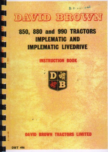 David brown 850 - 880, 990