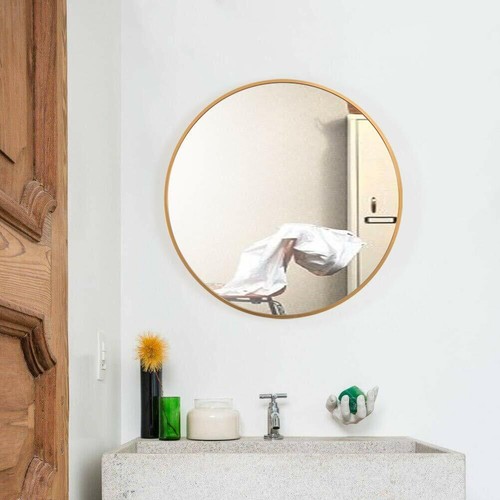 Round gold wall - gold, mirror