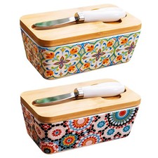 Butter Dish with Lid and Knife
