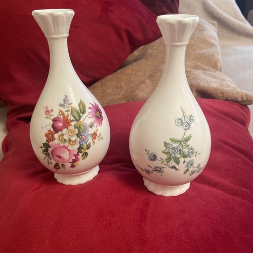 Two coalport bud vases ludlow - two,