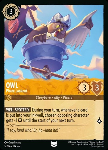 Owl pirate lookout - pirate,