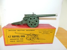 VINTAGE BRITAINS LEAD SOLDIERS 4.7" NAVAL GUN 1264              CANNON