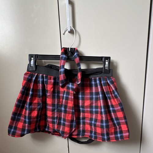Red tartan skirt with - tartan,