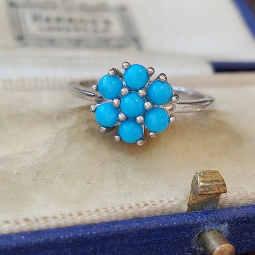 Flower cluster design sterling - cluster,