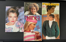 Vintage Vintage Knitting Pattern Books Plus Pattern - incl Phildar & Pingouin