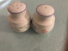 ROYAL DOULTON EXPRESSIONS SUMMER CARNIVAL CRUET SET SALT PEPPER EXCELLENT COND.