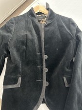 Zara black velvet jacket size - black,