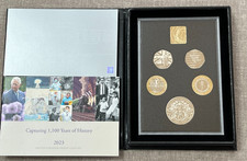 UK ROYAL MINT 2023 5-COIN COMMEMORATIVE PROOF SET  IN BOX + COA (REF.N1.)