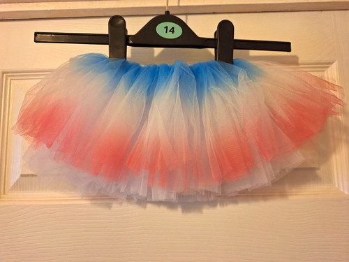 Girls blue pink white - blue, tulle
