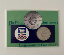 1983 Falkland Islands Commemorative Coin 150th Anniversary Royal Mint