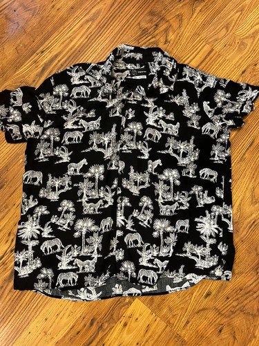 Black safari animal - , print